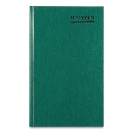 National Emerald Series Account Book, Green Cover, 500 Pages, 12 1/4 x 7 1/4 56151